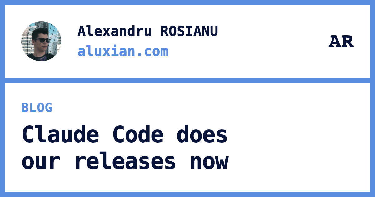 Claude Code does our releases now